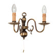 Aplica clasica alama patinata 2xE14/40W, Stilluster WA 2-425/2 Patina Orion
